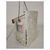 Handmade Woven Basket and Signed Decorative Wooden Birdhouse