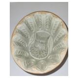 Antique Stoneware Food Mold with Fish Design