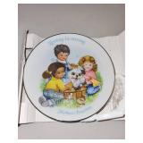 Set of 3 Collectible Miniature Porcelain Plates with Original Boxes