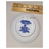 Set of 3 Collectible Miniature Porcelain Plates with Original Boxes