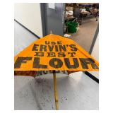 Vintage Advertising Parasol for Ervin