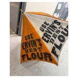 Vintage Advertising Parasol for Ervin