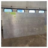 Sheet of metal apear to be Aluminum