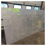 Sheet of metal apear to be Aluminum