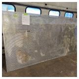 Sheet of metal apear to be Aluminum