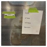 Sheet of metal apear to be Aluminum