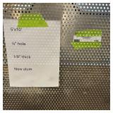 Sheet of metal apear to be Aluminum