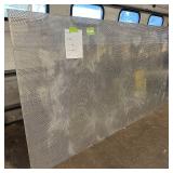 Sheet of metal apear to be Aluminum