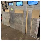 Sheets of metal apear to be Aluminum
