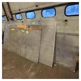 Sheets of metal apear to be Aluminum