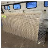 Sheet of metal apear to be Aluminum