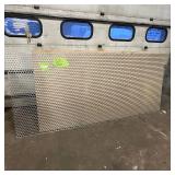 Sheet of metal apear to be Aluminum