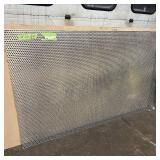 Sheet of metal apear to be Aluminum