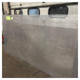 Sheet of metal apear to be Aluminum