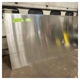 Sheet of metal apear to be Aluminum
