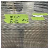 Sheet of metal apear to be Aluminum