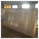 Sheet of metal apear to be Aluminum