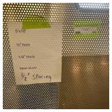 Sheet of metal apear to be Aluminum