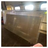 Sheet of metal apear to be Aluminum