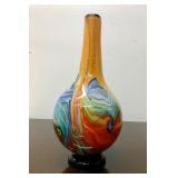 Beautiful LARGE Hand-Blown Art Glass Vase