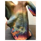 Wonderful Large Raku Pottery Sculpture of a Dancer