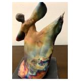 Wonderful Large Raku Pottery Sculpture of a Dancer