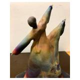 Wonderful Large Raku Pottery Sculpture of a Dancer