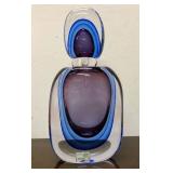 Large & Fabulous Signed Vintage Murano Pino Signoretti Glass Bottle #1