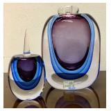 Large & Fabulous Signed Vintage Murano Pino Signoretti Glass Bottle #1