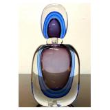 Large & Fabulous Signed Vintage Murano Pino Signoretti Glass Bottle #1