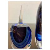 Large & Fabulous Signed Vintage Murano Pino Signoretti Glass Bottle #1