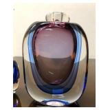 Large & Fabulous Signed Vintage Murano Pino Signoretti Glass Bottle #1