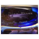 Large & Fabulous Signed Vintage Murano Pino Signoretti Glass Bottle #1