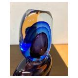 Large & Fabulous Signed Vintage Murano Pino Signoretti Glass Bottle #1