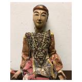 Old Vintage Hand Carved Wooden India Marionette Puppet