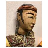 Old Vintage Hand Carved Wooden India Marionette Puppet