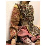 Old Vintage Hand Carved Wooden India Marionette Puppet