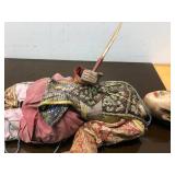 Old Vintage Hand Carved Wooden India Marionette Puppet