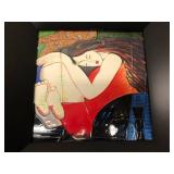 Framed Signed Enameled Cubist Style Artwork