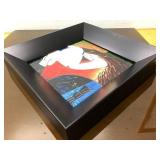 Framed Signed Enameled Cubist Style Artwork