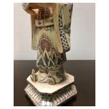 Large Vintage Hand Carved Chinese Bone Figure #1
