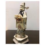 Large Vintage Hand Carved Chinese Bone Figure #1