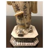 Large Vintage Hand Carved Chinese Bone Figure #2