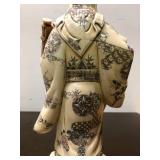 Large Vintage Hand Carved Chinese Bone Figure #2