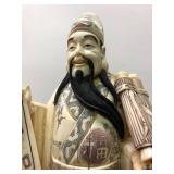 Large Vintage Hand Carved Chinese Bone Figure #2