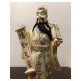 Large Vintage Hand Carved Chinese Bone Figure #2