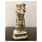 Large Vintage Hand Carved Chinese Bone Figure #3