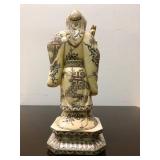 Large Vintage Hand Carved Chinese Bone Figure #3