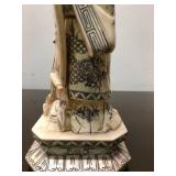 Large Vintage Hand Carved Chinese Bone Figure #3