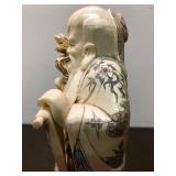 Large Vintage Hand Carved Chinese Bone Figure #3